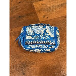Vera Bradley Hanging Travel Tech Organizer Case Toiletry Makeup Bag Blue Lagoon
